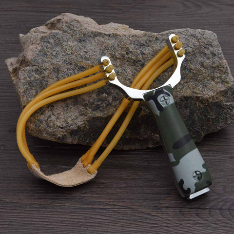 VILEAD Powerful Aluminium Alloy Slingshot Crossbow Hunting Sling Shot Catapult Camouflage Bow  Outdoor Camping Travel Kits