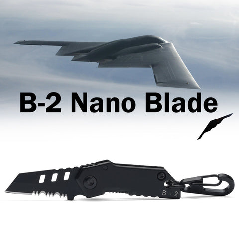 2018 B-2 Bomber Nano Blade Utility Multi Pocket Knife Mini Key Chain Tactical EDC Survival Camping Outdoor Knife Tools Repair