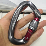 25KN Professional Climbing Carabiner D Shape Climbing Buckle Lock Security Safety Lock Outdoor Climbing Equipment Accessories